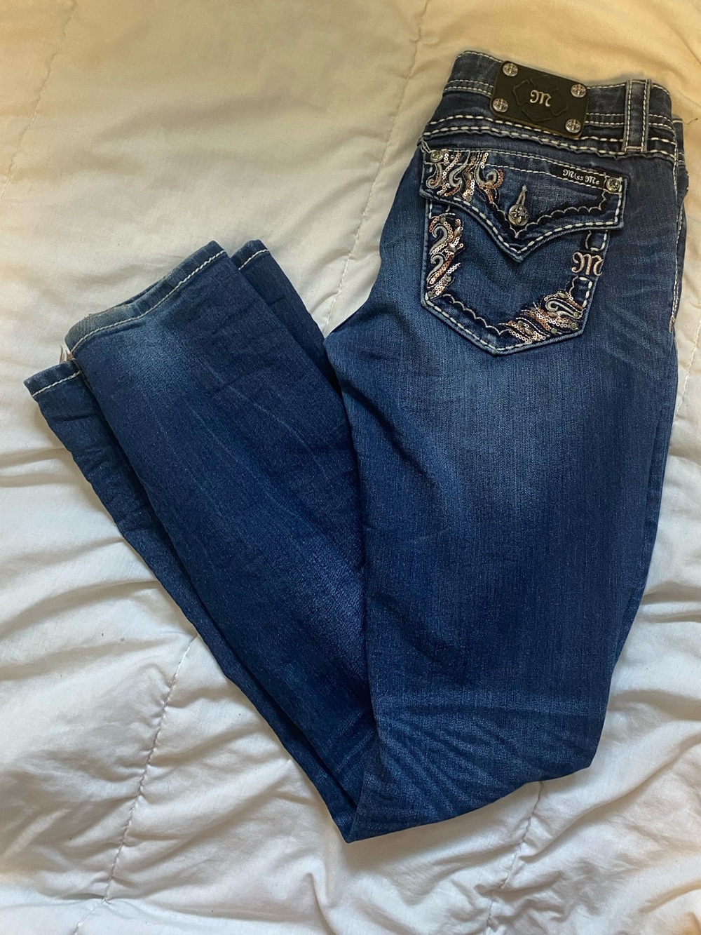 Miss Me Dark Blue Bootcut Jeans